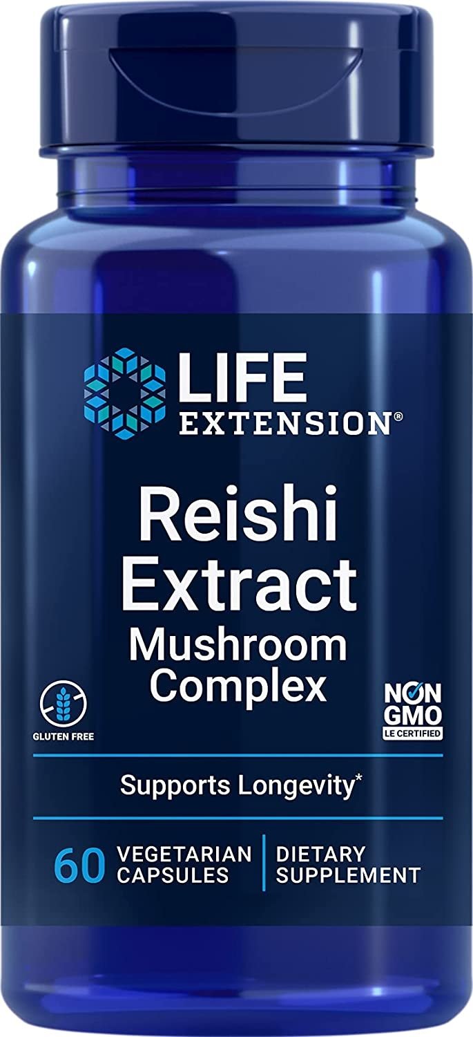 Life Extension Reishi ekstrakta sēņu komplekss 60 kapsulas