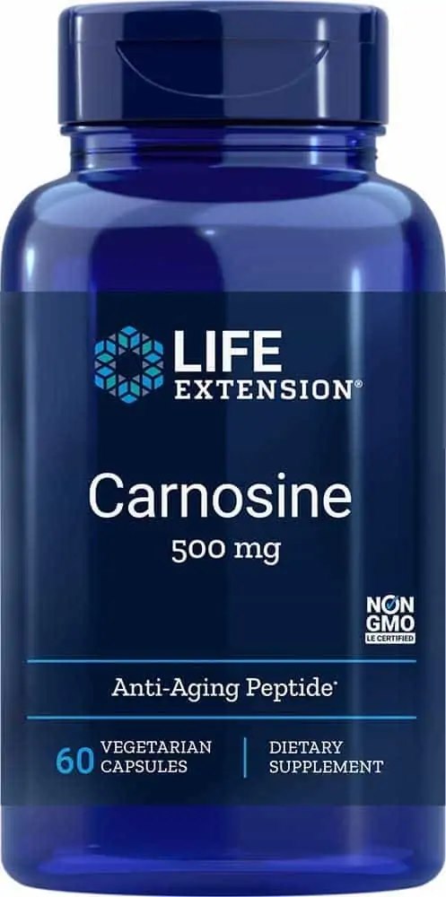 Life Extension karnozīns 500 mg 60 kapsulas