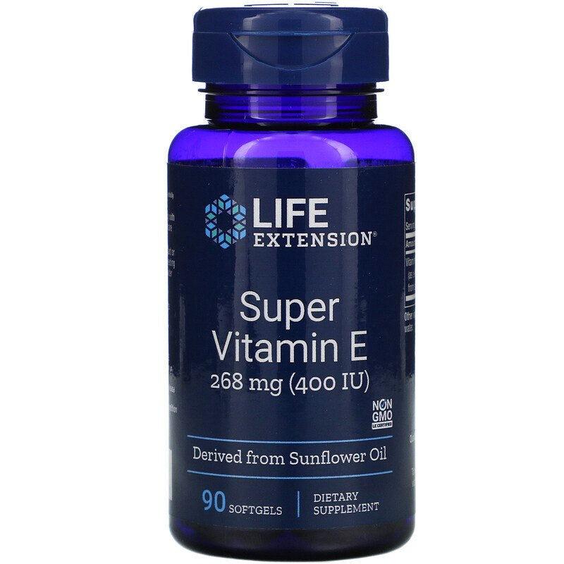 Life Extension Super vitamīns E 90 kapsulas
