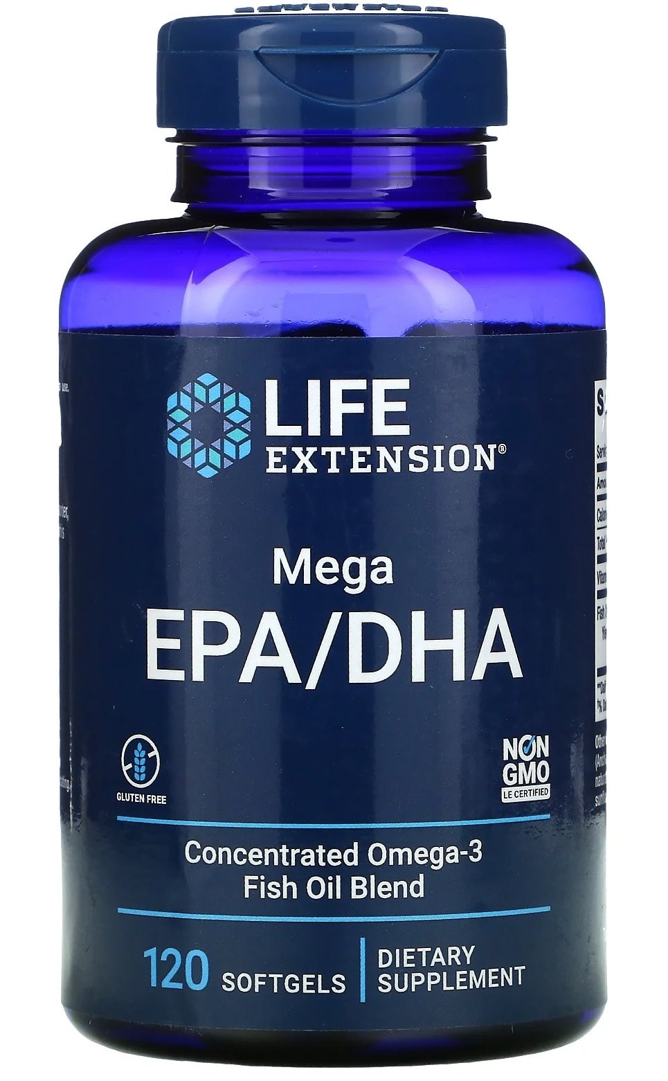 Life Extension Mega EPA/DHA 120 kapsulu
