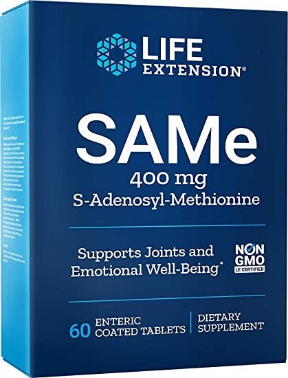 Life Extension SAMe 400 mg, 60 tabletes