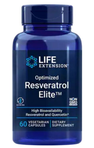 Life Extension Optimizēts resveratrols Elite 60 kapsulas