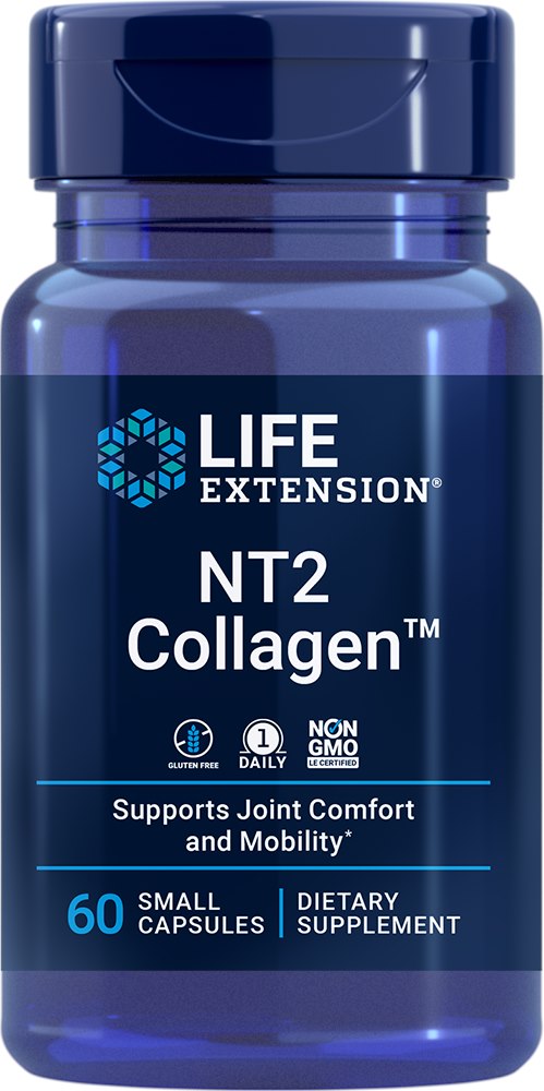 Life Extension NT2 kolagēns – kolagēns 40 mg 60 kapsulas