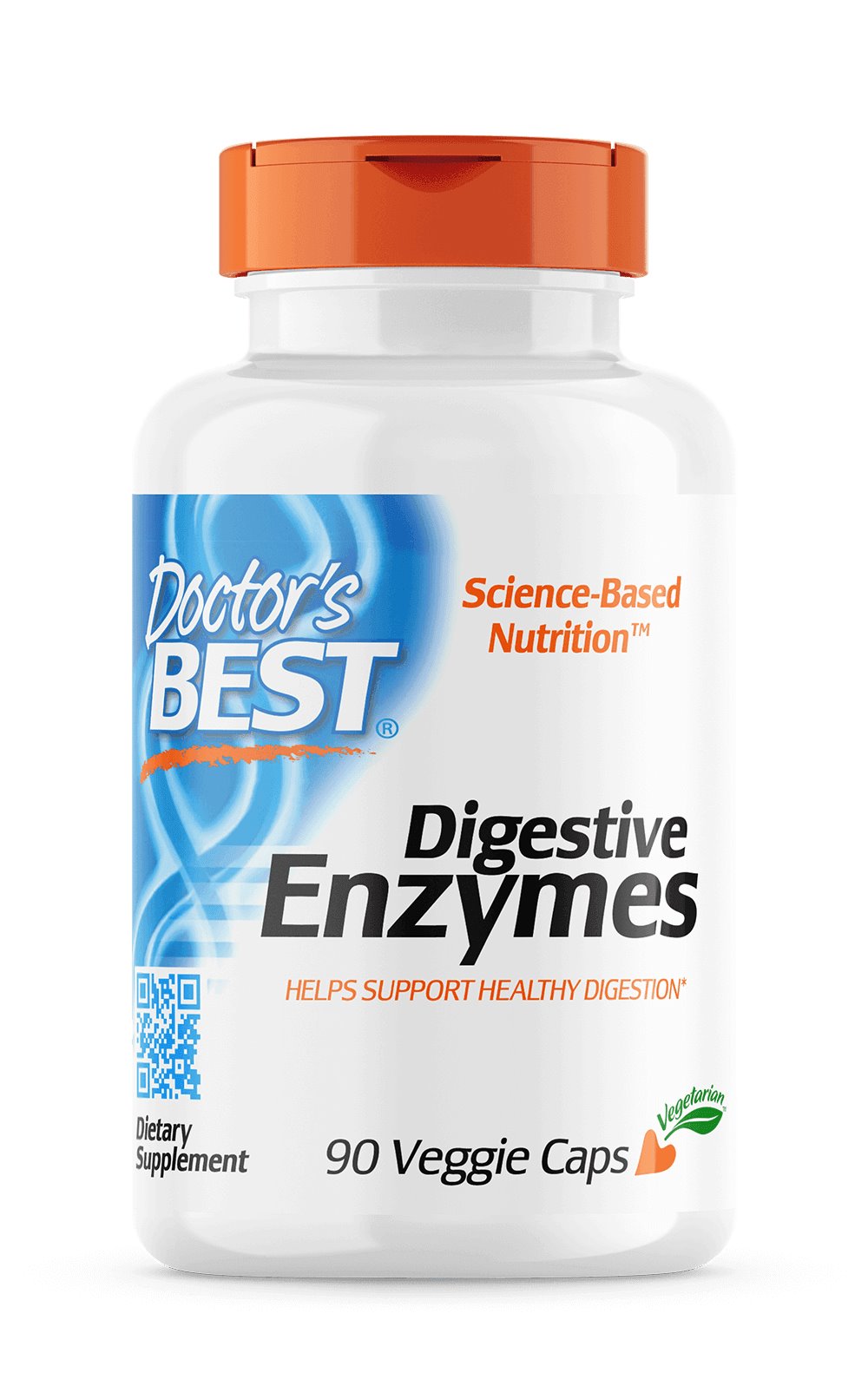 DOCTOR'S BEST gremošanas enzīmi 90 kapsulas