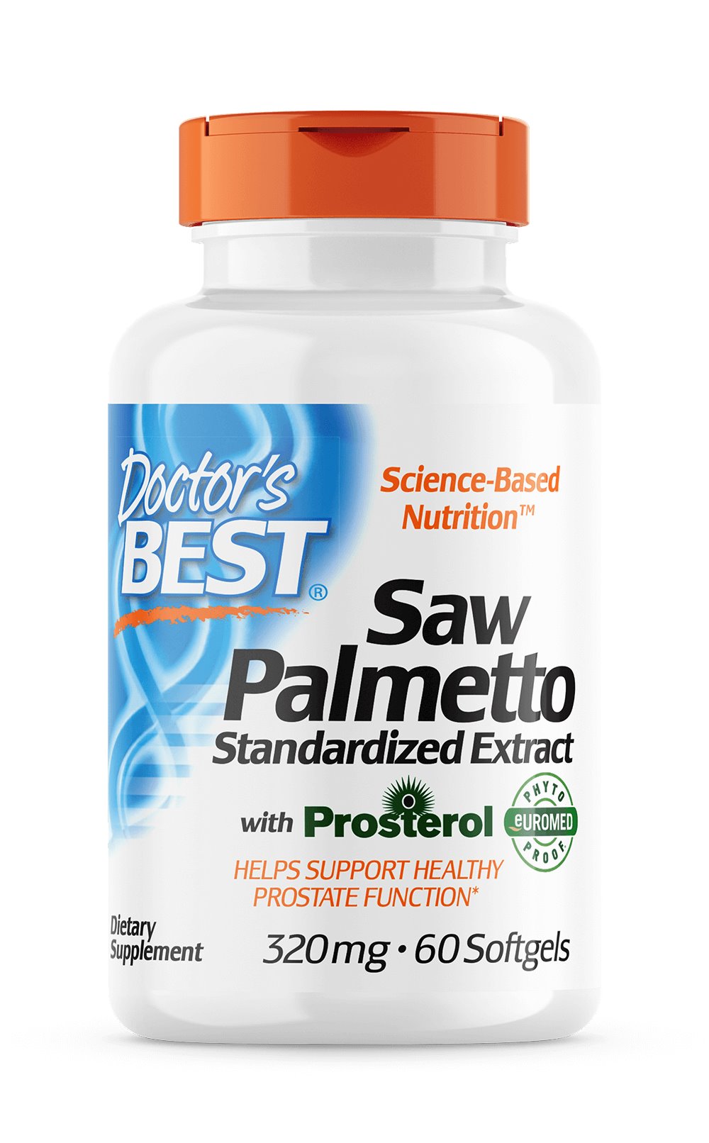 DOCTOR'S BEST Sabalpalmas ogas - Sabalpalmas - standartizēts ekstrakts 60 kapsulas