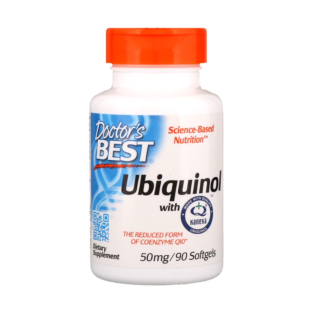 Doctor's Best ubihinols – koferments Q10 50 mg, 90 kapsulas