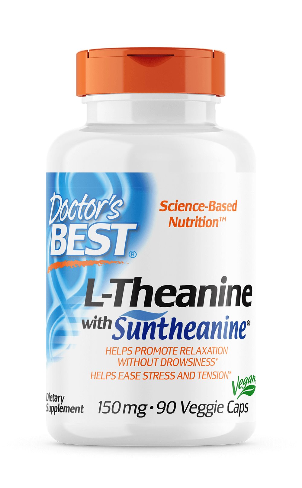 DOCTOR'S BEST L-teanīns - L-teanīns 90 kapsulas