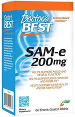 Doctor's Best receptas SAMe 200 mg 60 tabletes