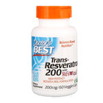 DOCTOR'S BEST trans-resveratrols 200 mg + polifenoli 80 mg 60 kapsulas