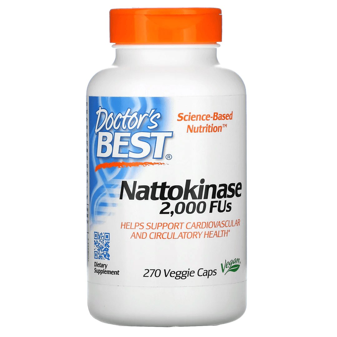 DOCTOR'S BEST natokināze 2000 FU 270 kapsulas
