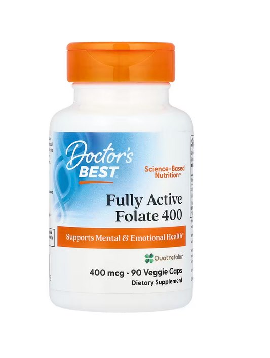 DOCTOR'S BEST Folian Quatrefolic 400 mcg 90 kapsulas