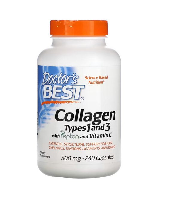 DOCTOR'S BEST I un III tipa kolagēns 240 kapsulas