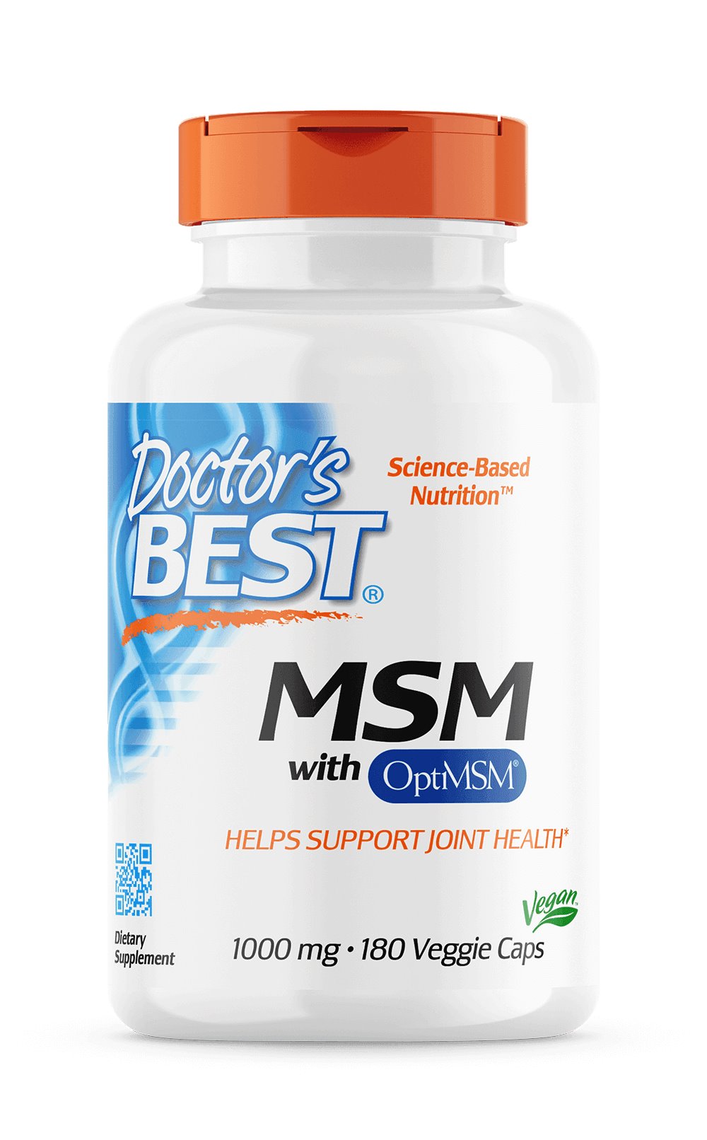 Doctor's Best MSM ar OptiMSM vegāns 180 kapsulas
