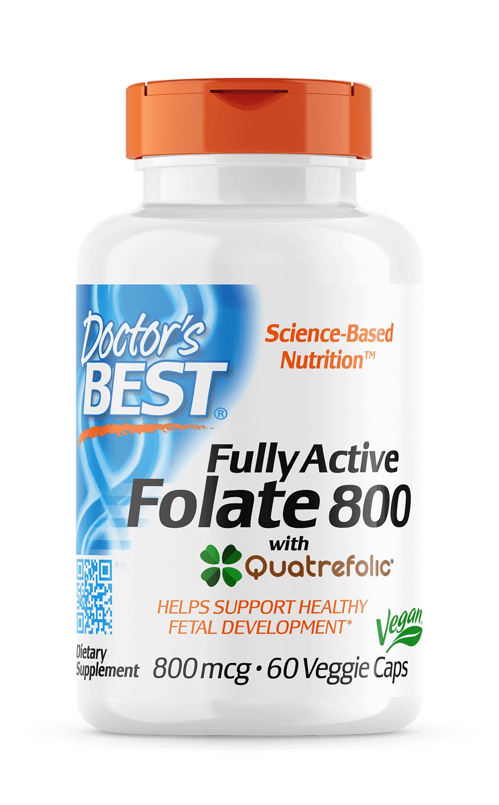 DOCTOR'S BEST Folian Quatrefolic 800 mkg 60 kapsulas