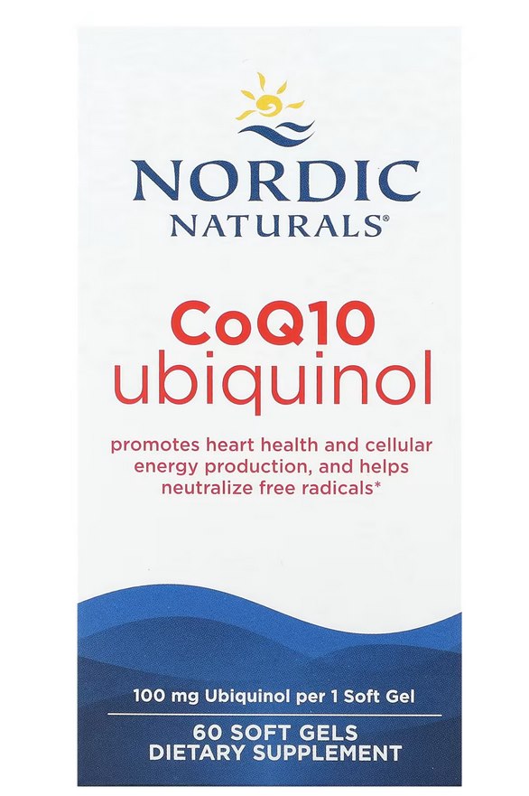 NORDIC NATURALS koenzīms Q10 ubihinols 60 kapsulas