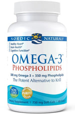 NORDIC NATURALS Omega-3 fosfolipīdi 60 kapsulas