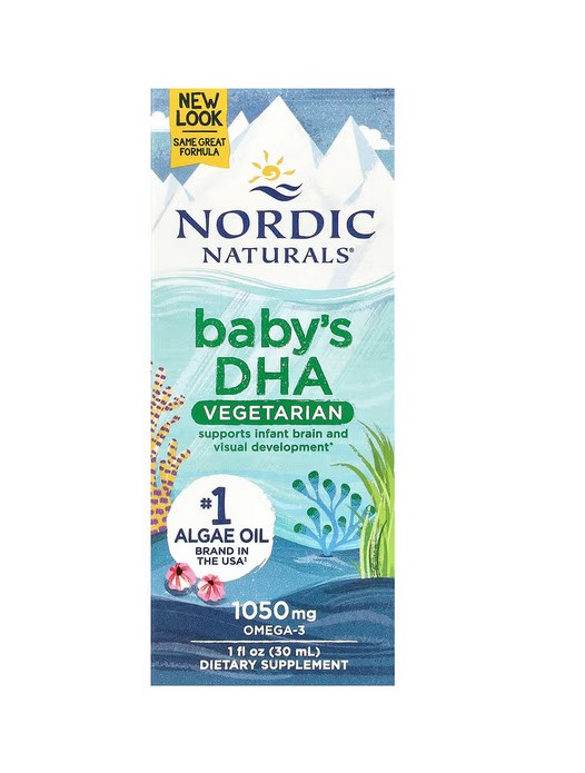NORDIC NATURALS bērniem, DHA, vegāns, 835 mg, 30 ml