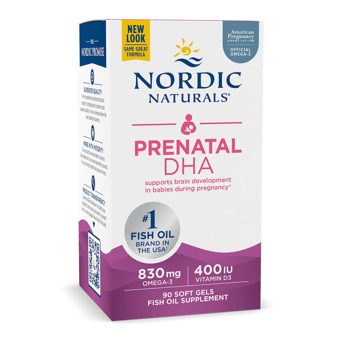 NORDIC NATURALS Prenatal DHA - bez garšas, 90 kapsulas