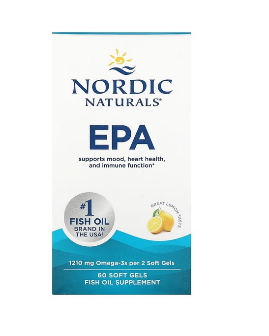 NORDIC NATURALS EPA Omega-3 eļļa 60 kapsulas