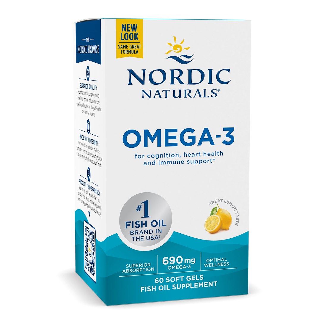 NORDIC NATURALS Omega-3, citrona garšas 60 kapsulas
