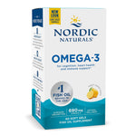 NORDIC NATURALS Omega-3, citrona garšas 60 kapsulas