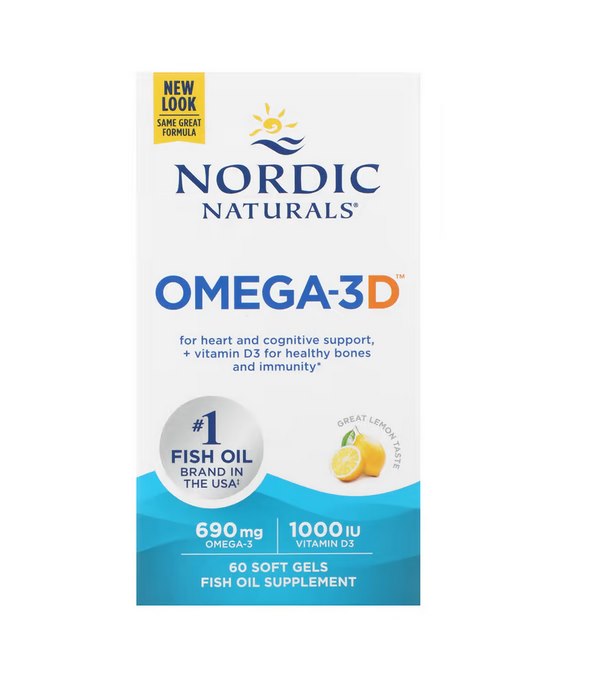 NORDIC NATURALS Omega-3D 60 kapsulas