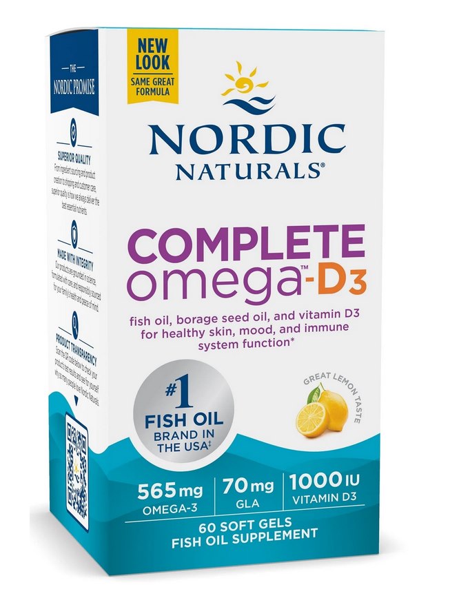 NORDIC NATURALS Complete Omega-D3 60 kapsulas