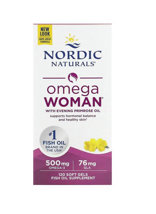 NORDIC NATURALS Omega Woman 120 kapsulu