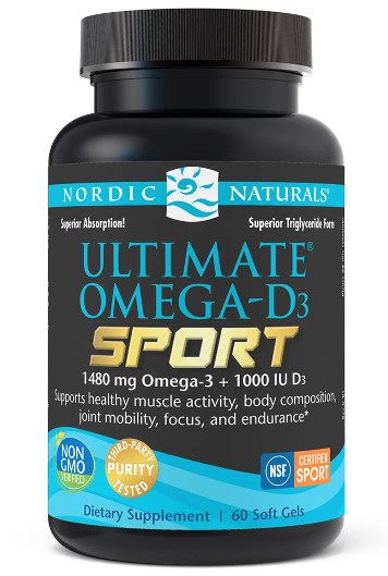 NORDIC NATURALS Ultimate Omega-D3 Sport 60 kapsulas