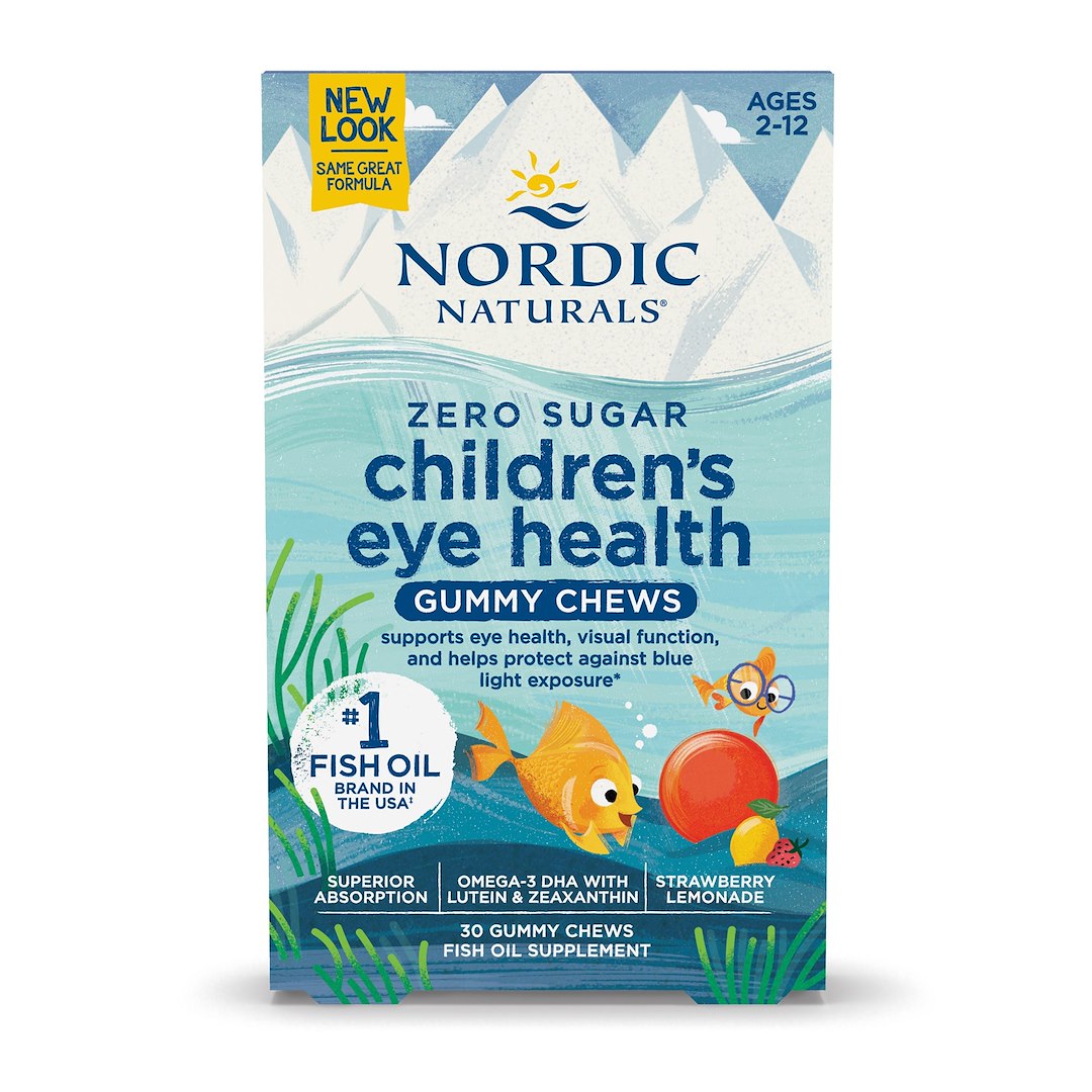 NORDIC NATURALS bērnu acu veselības gumijkonfektes, 30 gumijkonfektes
