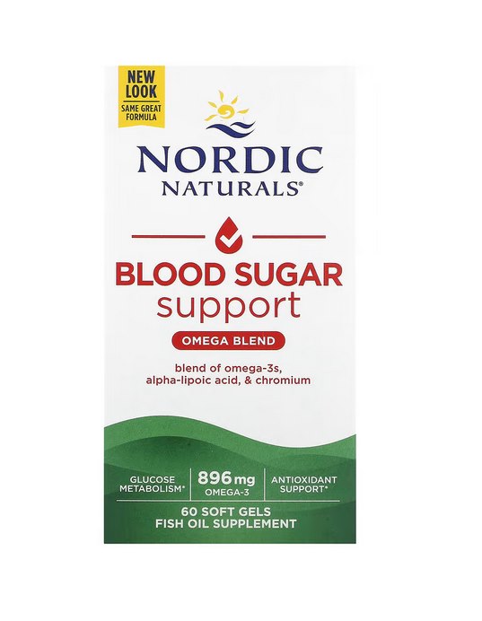 NORDIC NATURALS Omega cukraus līmenis asinīs 60 kapsulas
