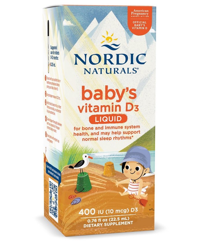 NORDIC NATURALS zīdaiņu D3 vitamīns 400 SV 22,5 ml