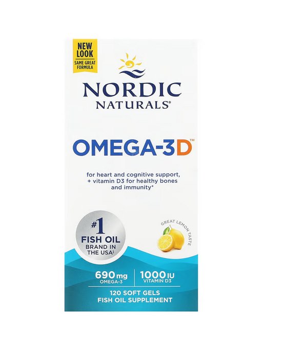 NORDIC NATURALS Omega-3D 120 kapsulas