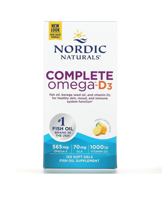 NORDIC NATURALS Complete Omega-D3 120 kapsulu
