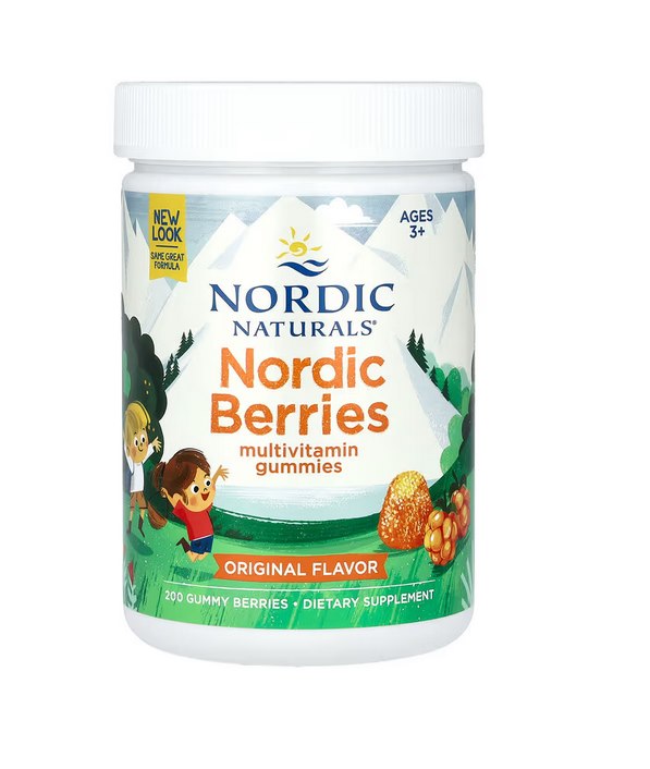 NORDIC NATURALS Nordic Berries oriģinālā garša 200 gumijas konfektes