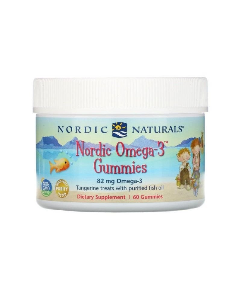 NORDIC NATURALS Nordic Omega-3 Gumijas konfektes 60 konfektes
