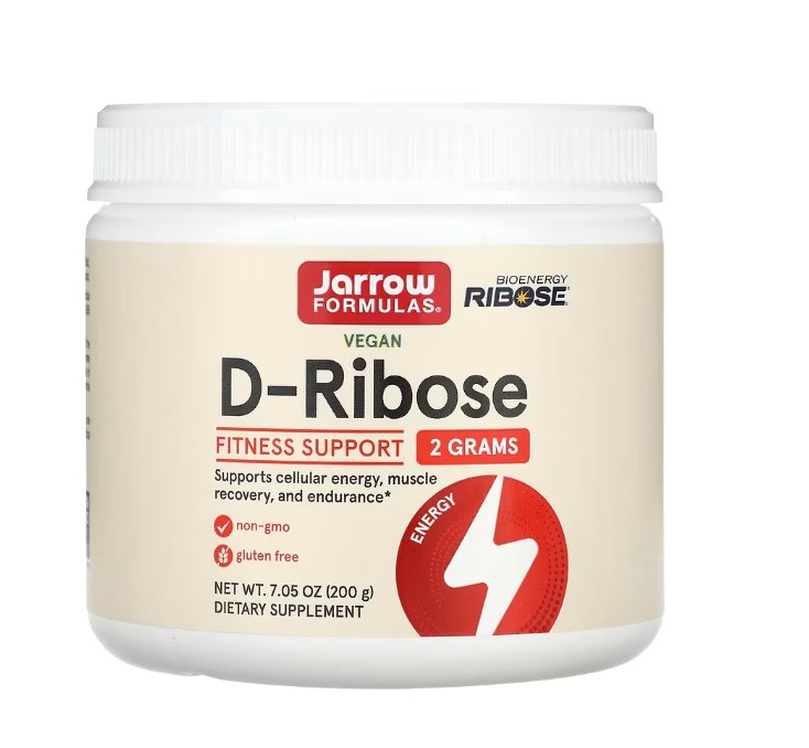 JARROW FORMULAS D-Ribose - ribozes pulveris 200 g