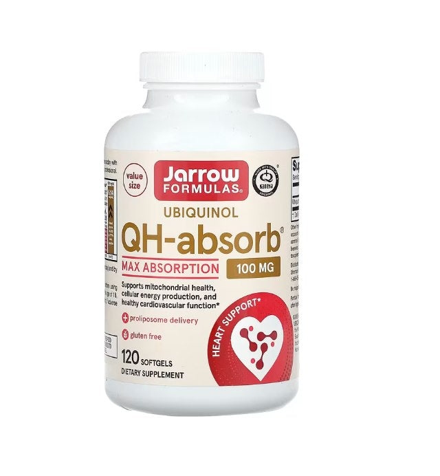 JARROW FORMULAS Ubichinols QH-absorb 100 mg 120 kapsulas