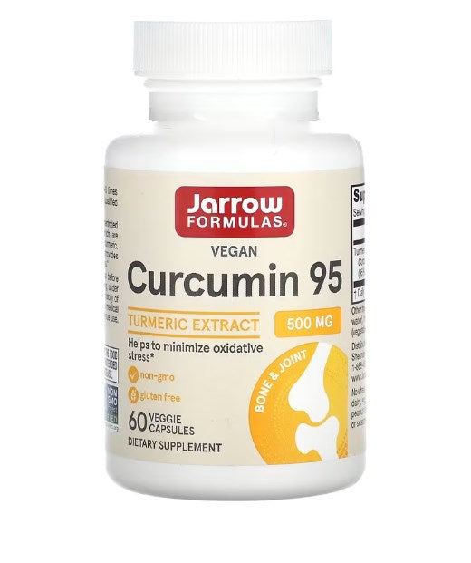 JARROW FORMULAS Kurkumino 95 kompleksas - ciberžolė 500 mg 60 kapsulių