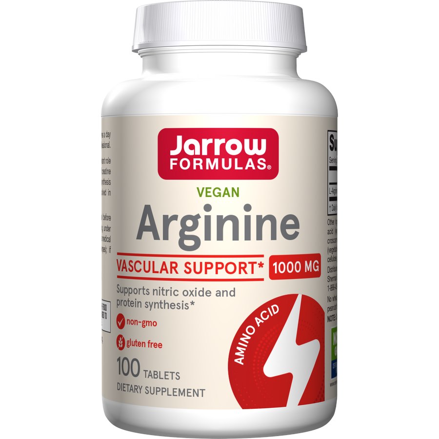 JARROW FORMULAS Arginīns - L-arginīns 1000 mg 100 tabletes