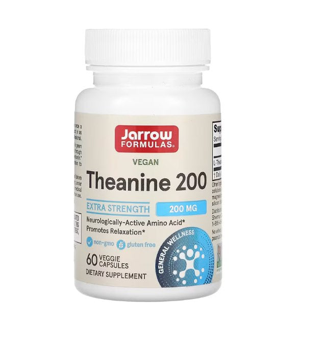 JARROW FORMULAS L-Teanīns 200 mg - Suntheanine 60 kapsulas