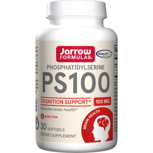 JARROW FORMULAS PS100 - fosfatidilserīns 100 mg bez sojas 30 kapsulas