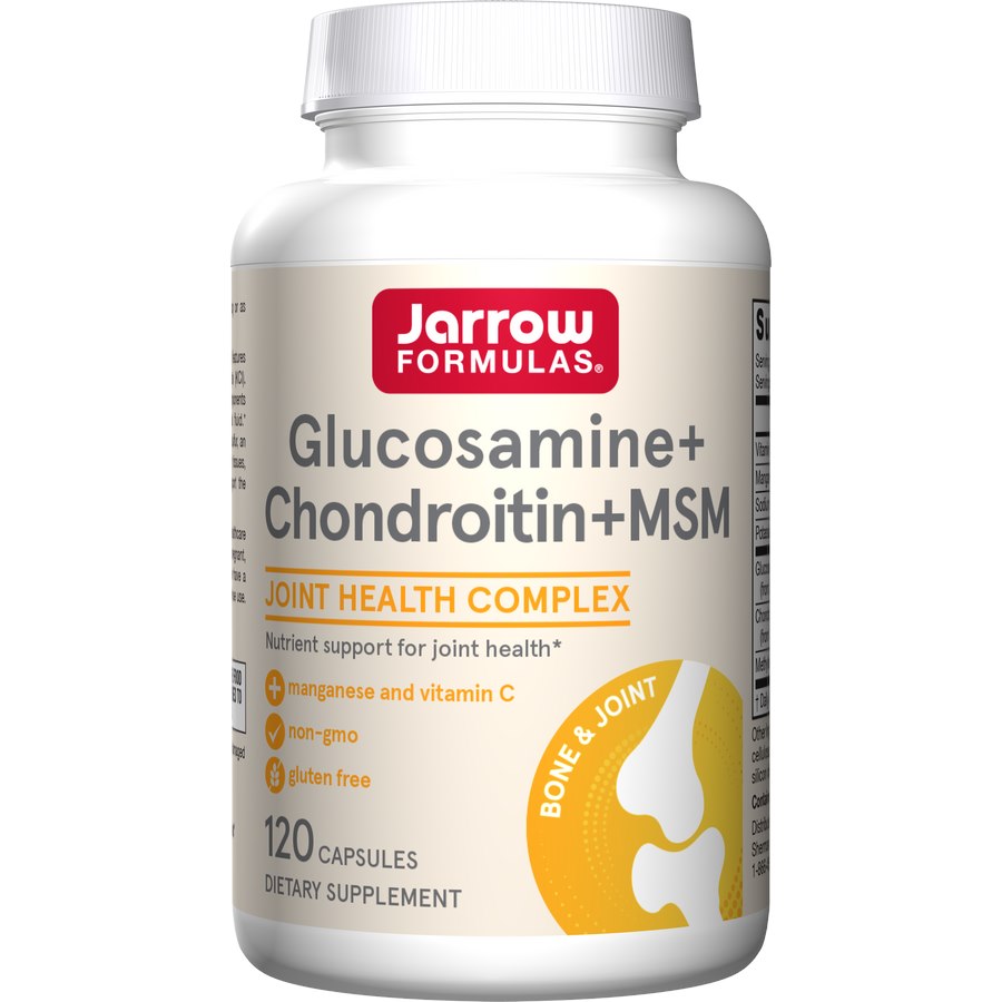 JARROW FORMULAS Glucosamine Chondroitin un MSM 120 kapsulas