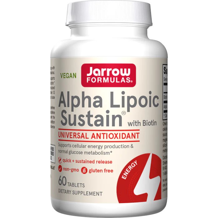 JARROW FORMULAS alfa liposkābe un biotīns 120 tabletes