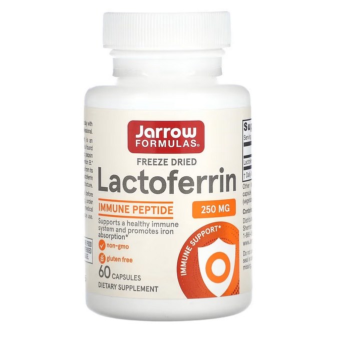 JARROW FORMULAS Laktoferīns - Laktoferīns 60 kapsulas