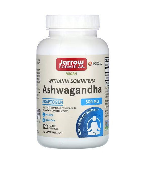 JARROW FORMULAS Ašvaganda KSM-66 120 kapsulas