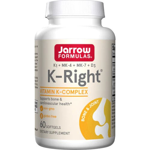 JARROW FORMULAS K-Right - K vitamīna komplekss 60 kaps.