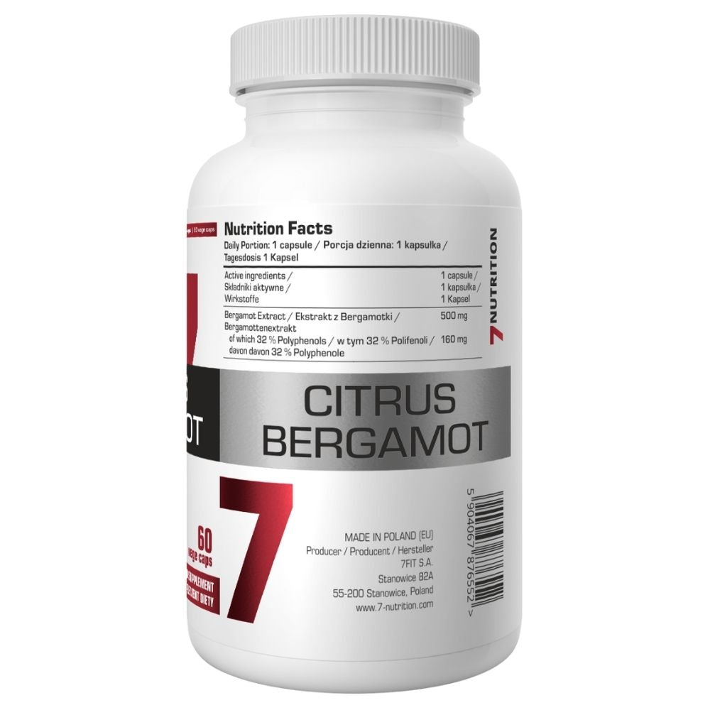 7Nutrition Bergamotes 500 mg – 60 kapsulas
