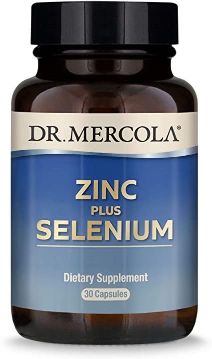 DR. MERCOLA Zinc plus Selenium – cinks un selēns, 30 kapsulas