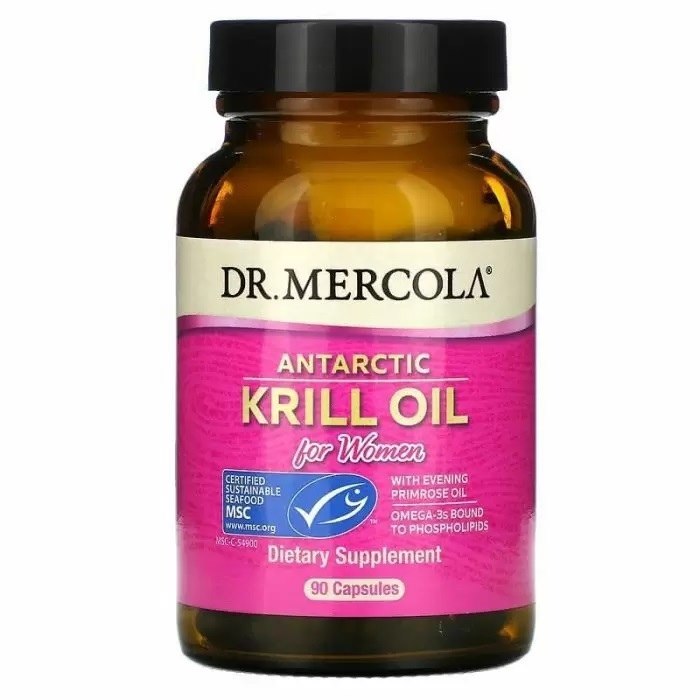 DR. MERCOLA Antarktikas krila eļļa sievietēm 90 kapsulas